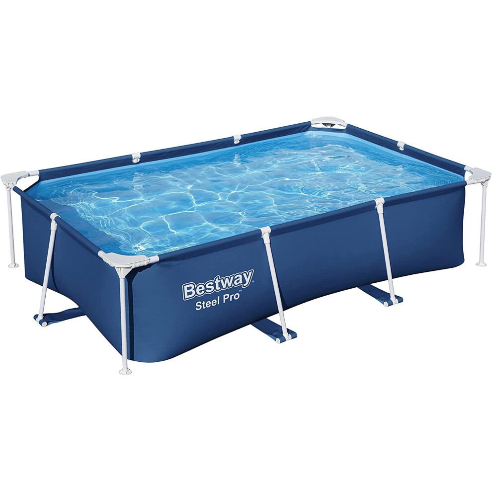 Bestway Steel Pro Frame Rectangular Outdoor Swimming Pool - 8ft 6in