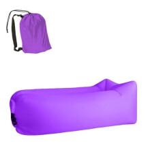 (Purple) Fast Inflatable Lazy Sofa Lounger Air Sofa Chair Outdoor Beach Lounger