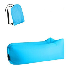 (Blue) Fast Inflatable Lazy Sofa Lounger Air Sofa Chair Outdoor Beach Lounger