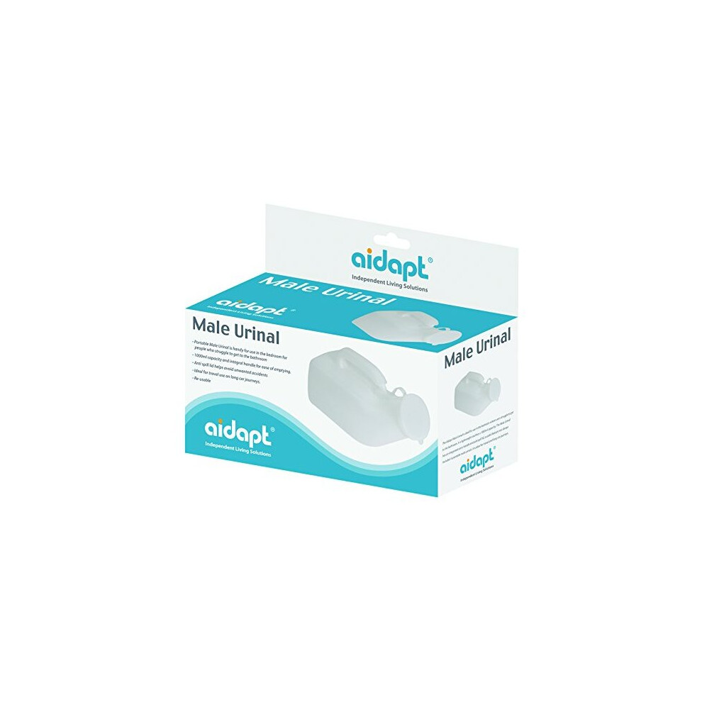 Aidapt Re-Usable Male Urinal For Camping/Travel Use,1000Ml Capacity And Anti Spill Lid, Ideal For Those Confined To Bed.