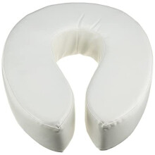 Homecraft Padded Raised Toilet Seat without Lid, Elevated Comfort Toilet Seat Support for Elderly, Handicapped and Disabled Users, White Colour, 5cm