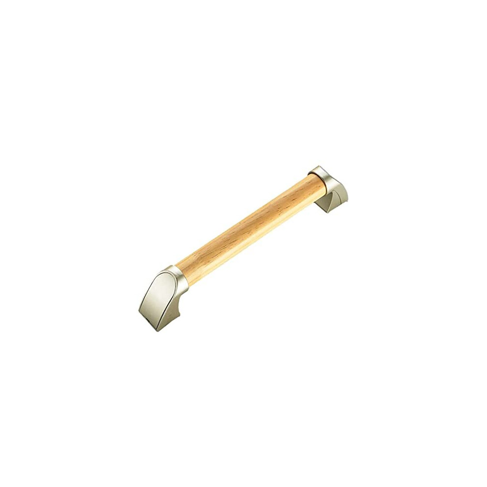BANGSUN Wooden Grab Bar Bathroom Grab Rails Bath Showers Disabled Elderly (Wood color, 30cm)