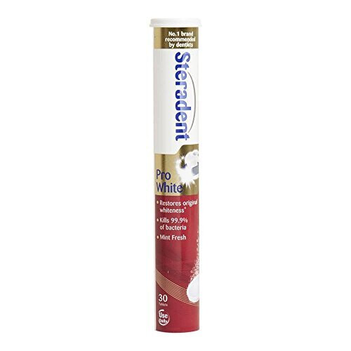 THREE PACKS of Steradent Pro White Denture Cleanser 30 Tablets