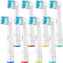 Aster Electric Replacement Toothbrush Heads (8 Pack), Compatible with Oral B Replacement Toothbrush Heads, Premium Replacement Oral B Electric