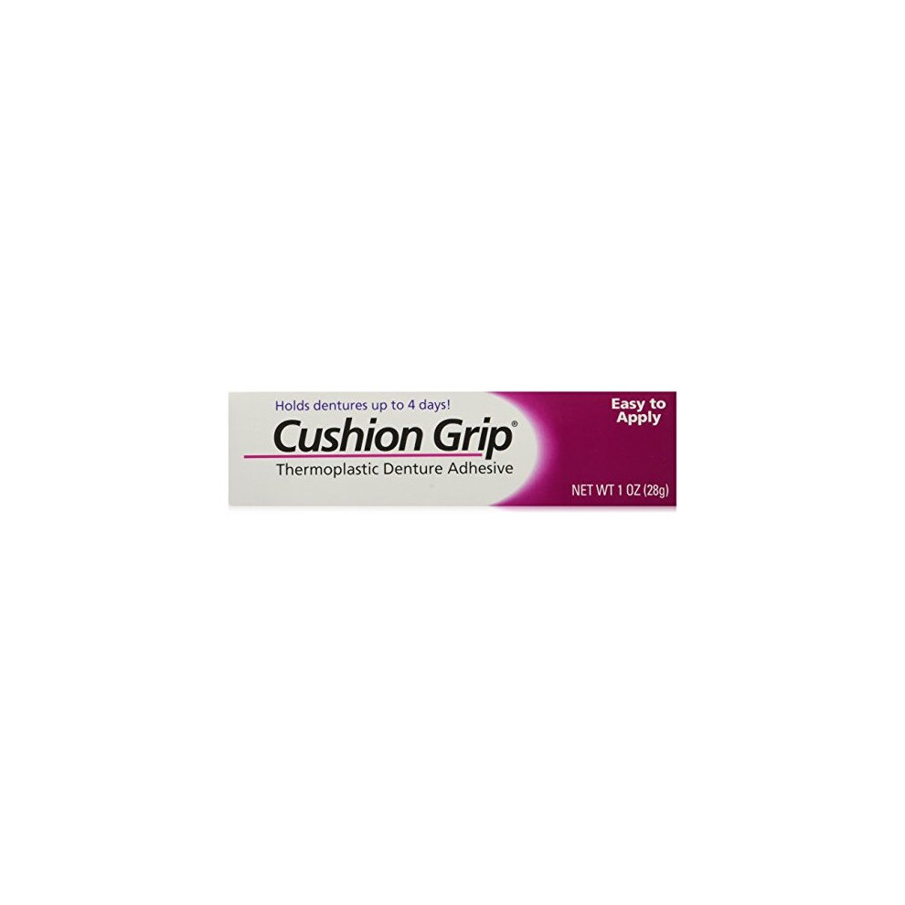 Cushion Grip Thermoplastic Denture Adhesive - 1 oz (Pack of 2)