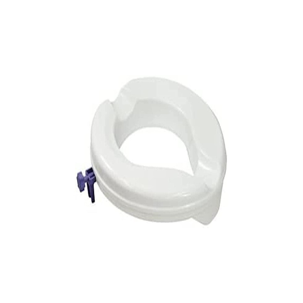 Aidapt White 50Mm (2") Elevation Raised Comfortable Toilet Seat Easy Fit