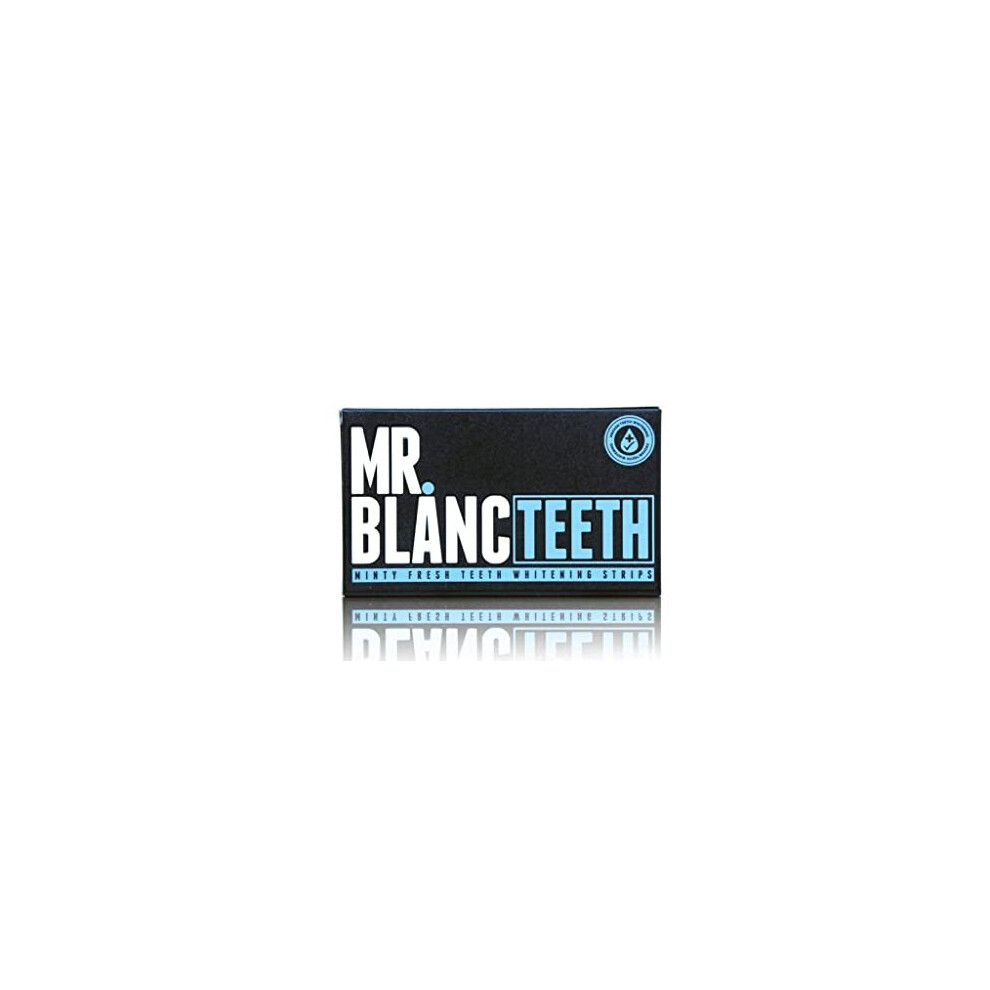 Mr. Blanc Teeth - Teeth Whitening Strips - 2 Week Supply - Professional Teeth Whitening - Enamel Safe - Non Peroxide