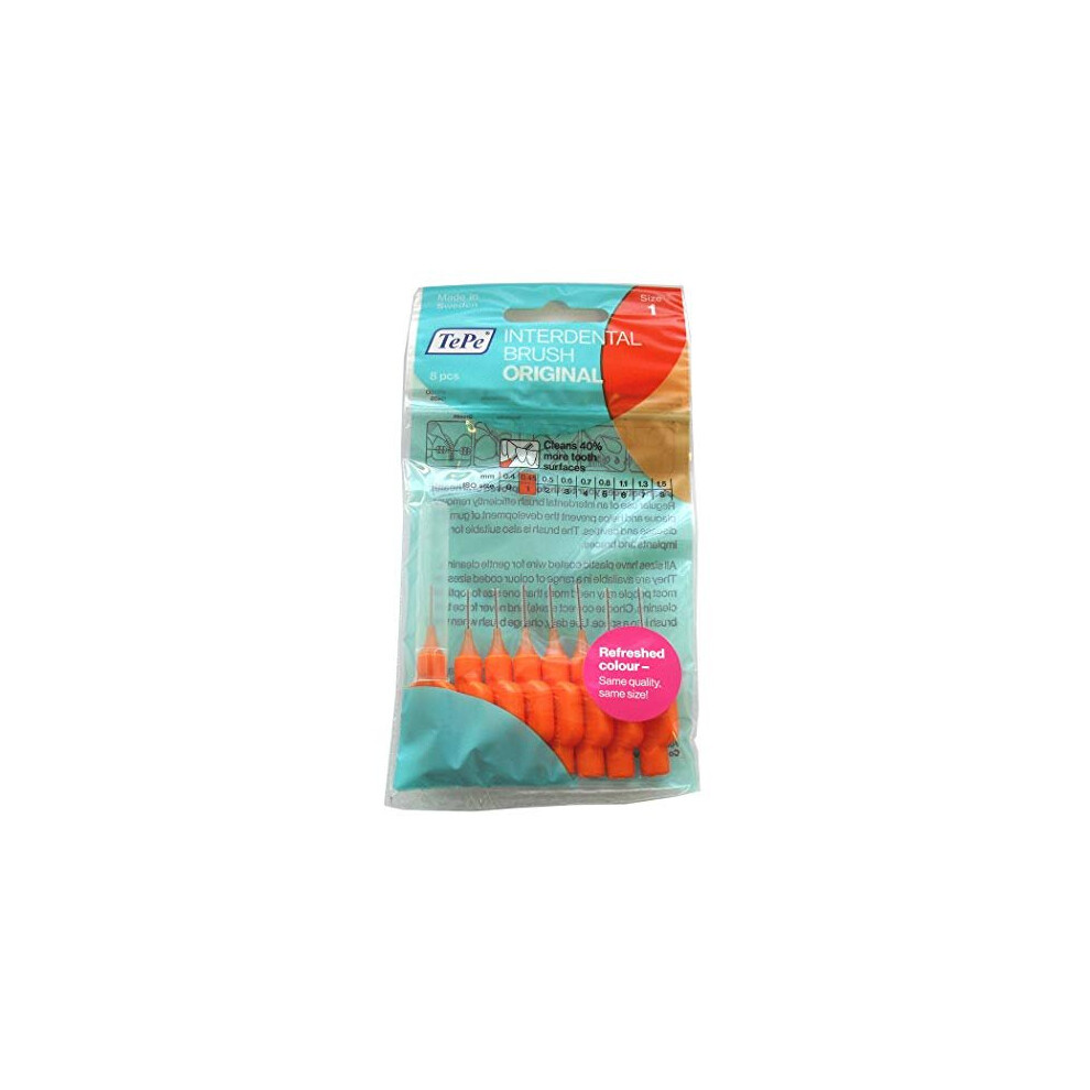 Tepe 0.45 Mm Size 1 Original Interdental Brush - Pack Of 8