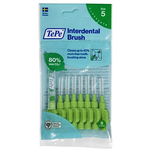 Tepe TePe 0.8 mm Size 5 Original Interdental Brush - Pack of 8