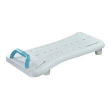 Aidapt White Width Adjustable Easy Clean Bath and Transfer Board with Handle to Fit Baths Between 463 and 680mm Bathroom Aid