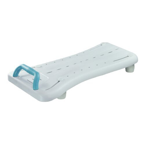 Aidapt White Width Adjustable Easy Clean Bath and Transfer Board with Handle to Fit Baths Between 463 and 680mm Bathroom Aid