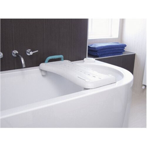 Aidapt White Width Adjustable Easy Clean Bath and Transfer Board with Handle to Fit Baths Between 463 and 680mm Bathroom Aid 1
