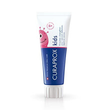 Curaprox Watermelon Toothpaste for Kids 6+ 60ml - 1,450 ppm, Vegan, SLS/Triclosan Free, Plastic & Microplastic Free