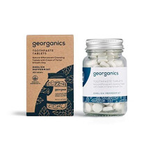 Georganics Naturlige Tandpastatabletter, Engelsk Pebermynte, 120 Tabletter