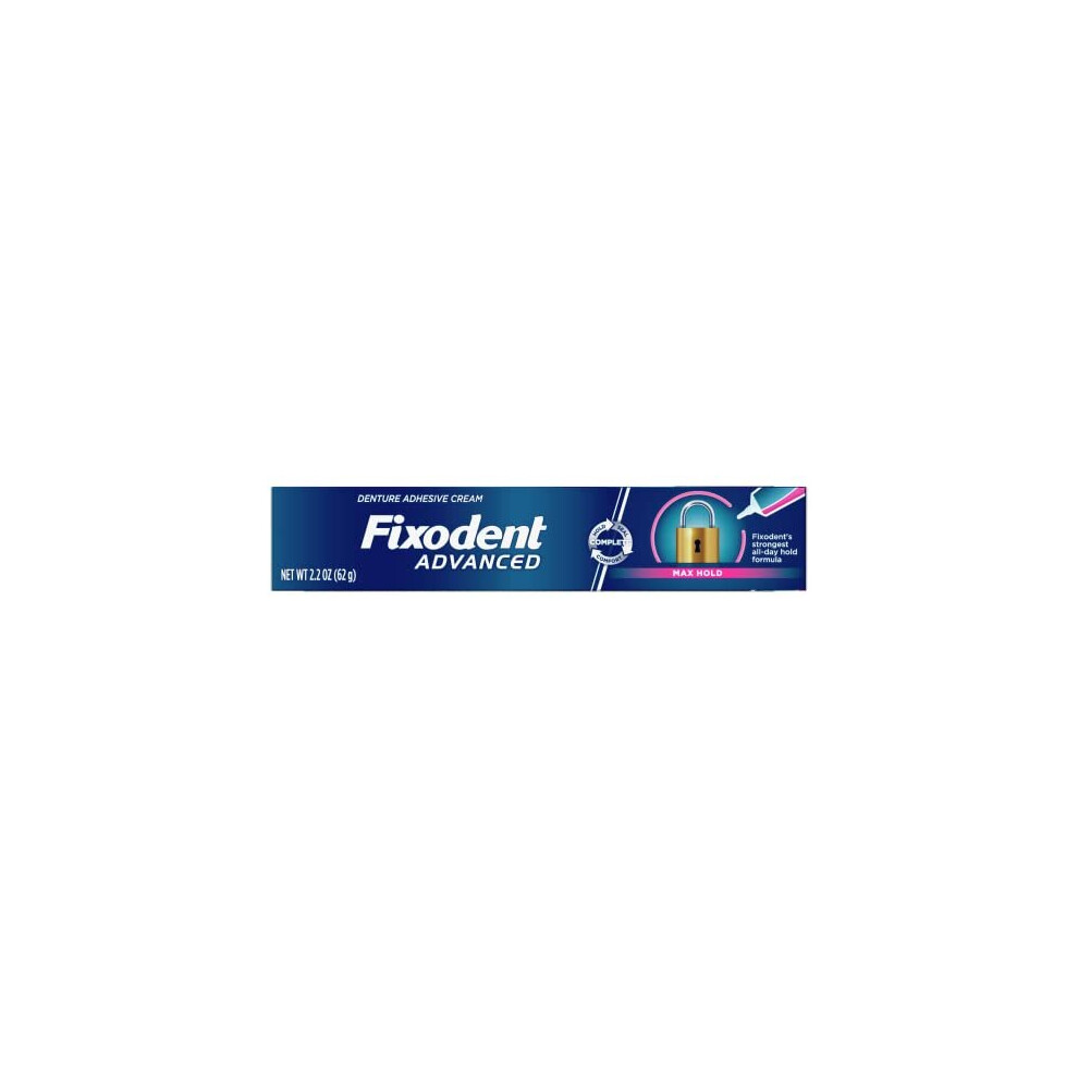 Fixodent Advanced Max Hold Denture Adhesive, 62g