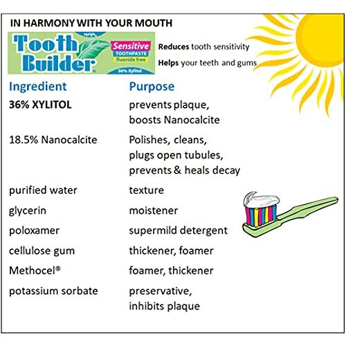 Squigle Tooth Builder SLS Free Toothpaste (Stops Tooth Sensitivity