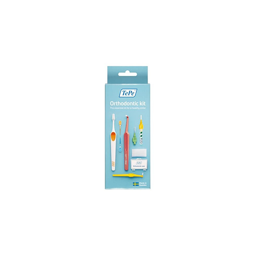 Tepe Orthodontic Kit, 10Pcs Oral Care Kit For Cleaning Braces And Implants, Interdental Cleaning Tools, Good For Teeth Cleaning Plaque Removal, Dental
