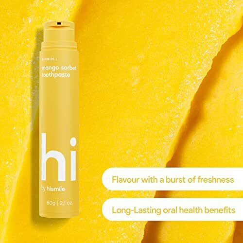 HISMILE Hi by Hismile Mango Sorbet Flavoured Toothpaste 2