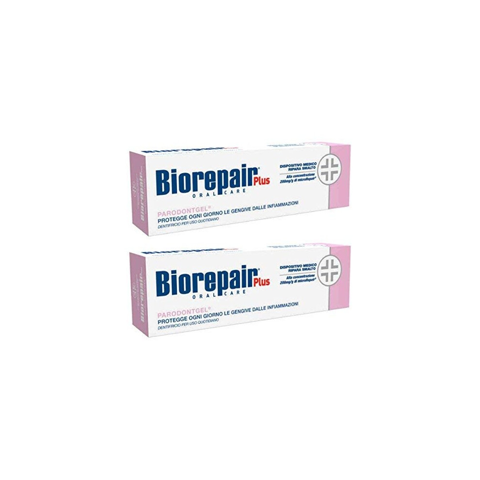 Biorepair Parodontgel Daily Toothpaste 2.54fl.oz 75ml,Pack of 2