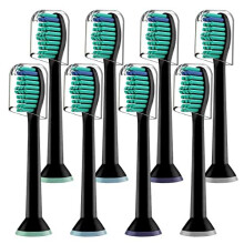 Derffin Replacement Toothbrush Heads, 8 Pack Standard Brush Heads Compatible with Philips Sonicare Toothbrushes, Fit DiamondClean FlexCare