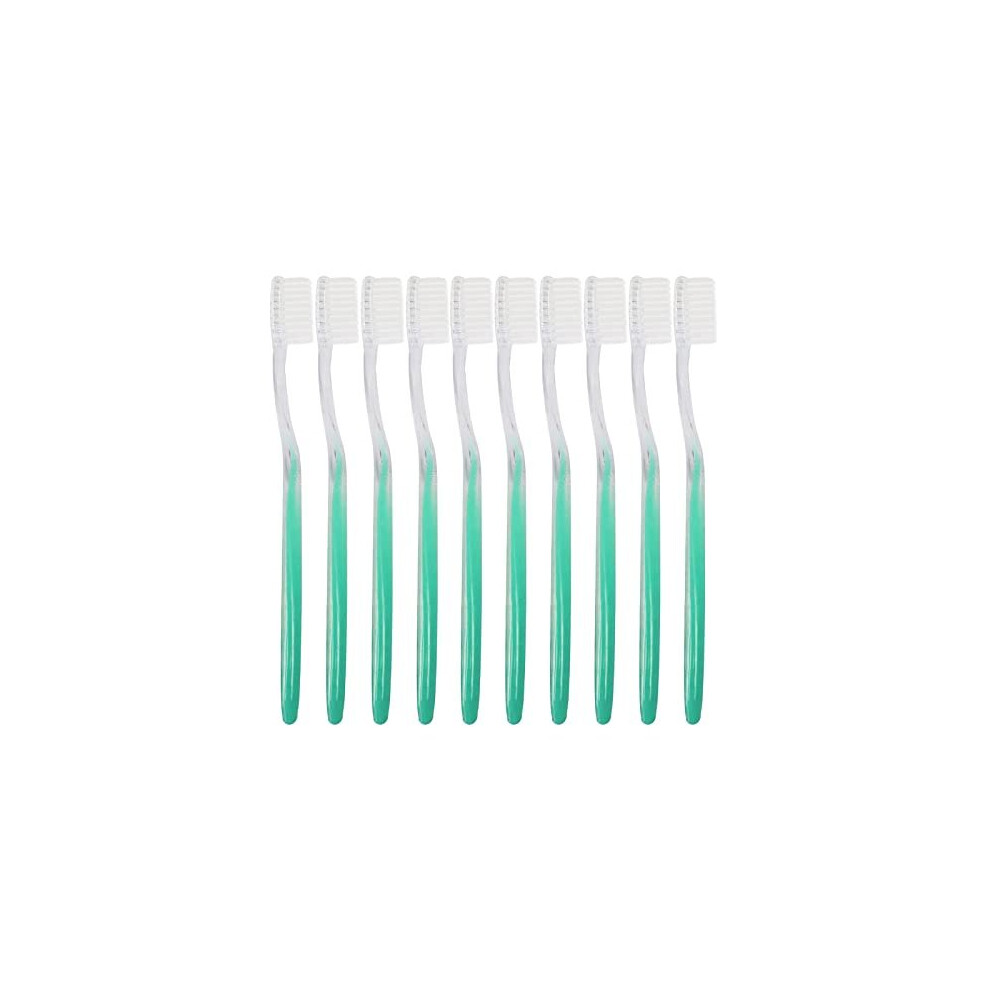 Fozkiery Disposable Toothbrush, Bulk Toothbrushes Individually Wrapped, Soft Bristle Toothbrushes For Hotel, Travel (100) Light