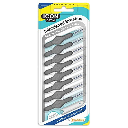 ICON OPTIM Interdental Brush X-Large Grey (Pack 8)