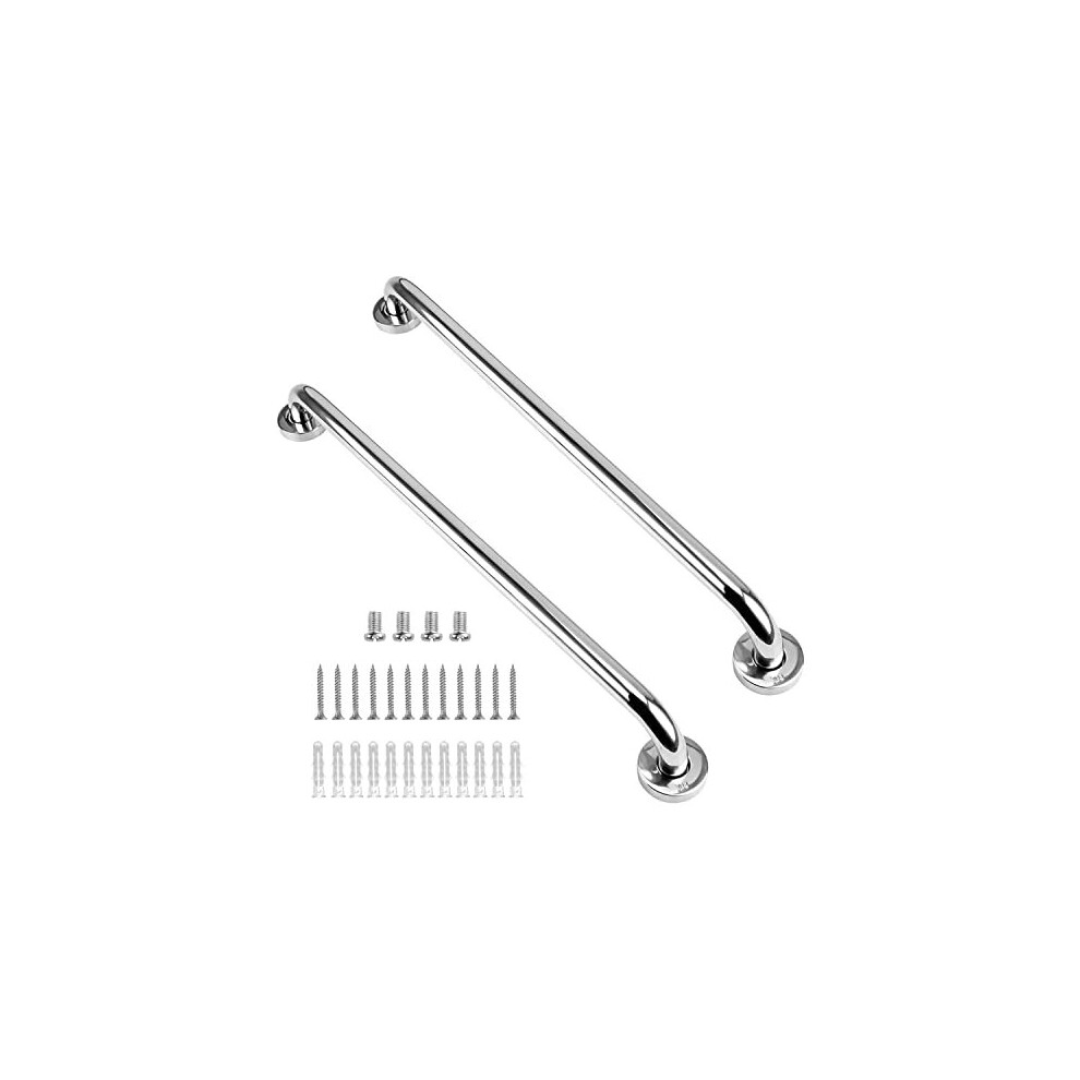 supregear Bathroom Grab Bar (2 Pack), Bathroom Grab Safety Grab Bars 304 Stainless Steel Balance Grab Bar in Chrome for Bathtub Toilet Kitchen