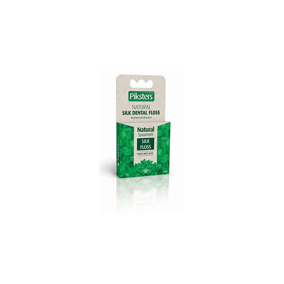 Piksters Natural Dental Biodegradable Silk Floss 25M (Spearmint)