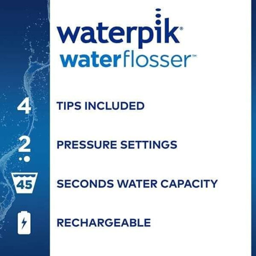 Waterpik Cordless Plus Dental Water Jet Irrigator Flosser Wp450 by