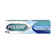 Poligrip Flavour Free, Denture Fixative Cream, 40g