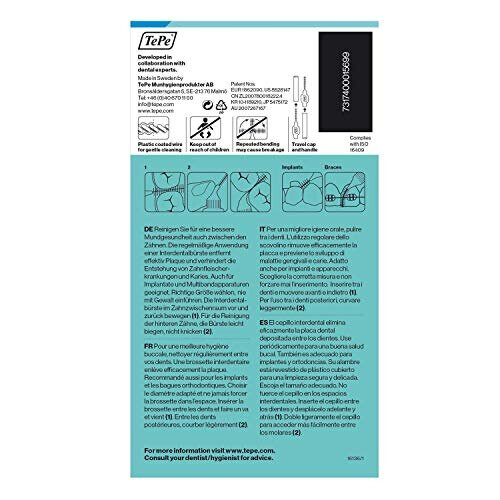 Tepe TePe Interdental Brushes 0.6mm Blue - 4 Packets of 8 (32 Brushes) 1