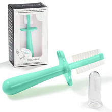 grabease Double Sided Toothbrush ? Baby Toothbrush for 6 Months to 4 Years Old with Soft Bristles ? BPA-Free Toddler Toothbrush with Anti-Choke Guard