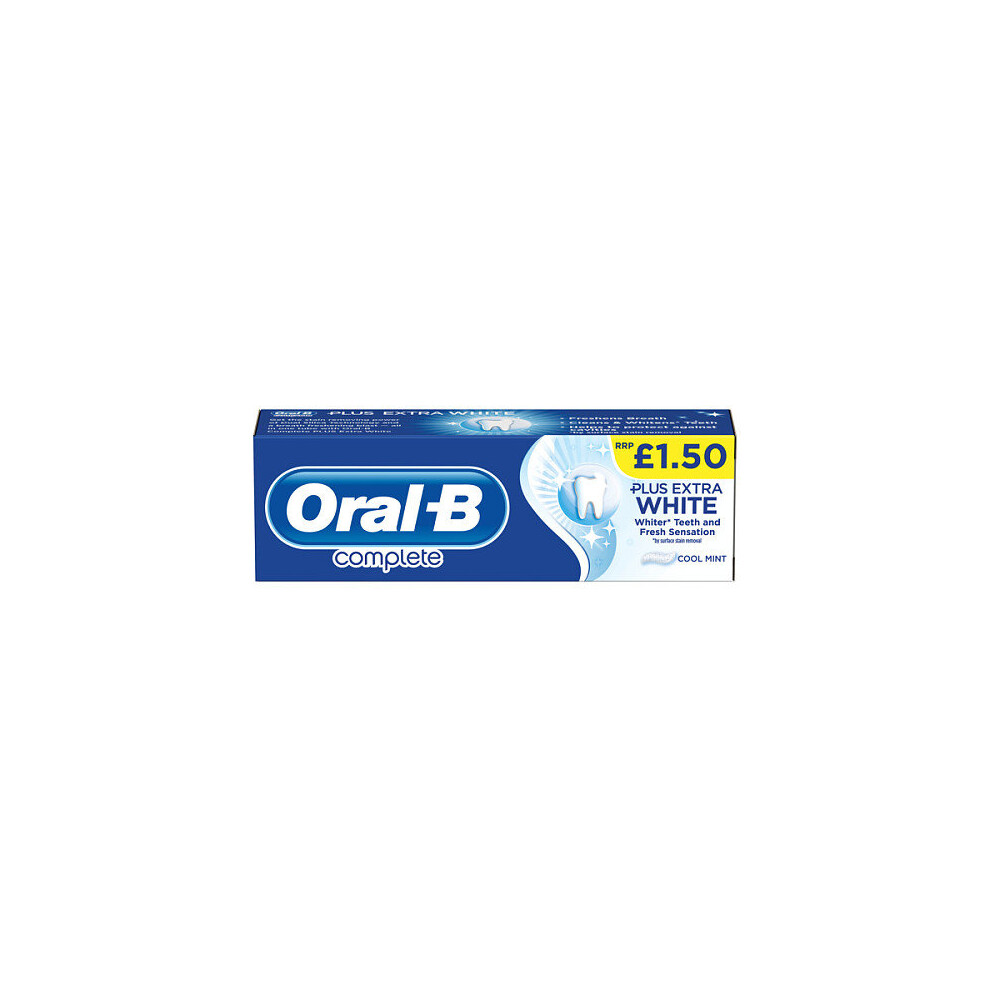 Oral-B Complete Extra White PMP Toothpaste 75ml (Pack of 6)