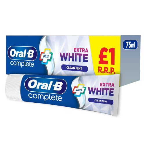Oral-B Oral-B Complete Extra White PMP Toothpaste 75ml (Pack of 6) 1