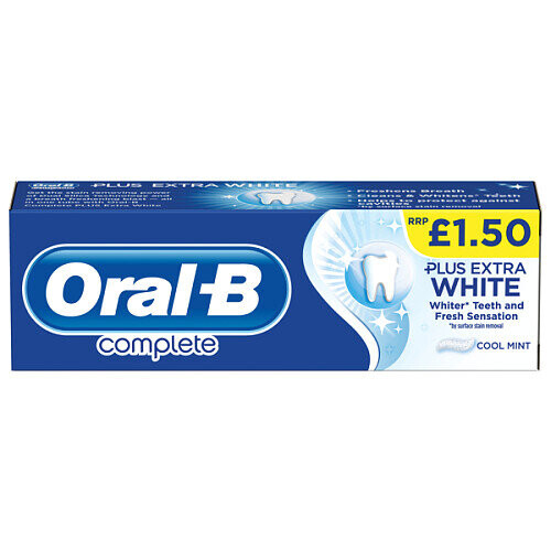 Oral-B Oral-B Complete Extra White PMP Toothpaste 75ml (Pack of 6) 2