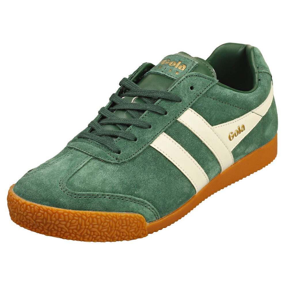 (5) Gola Harrier Womens Classic Trainers in Green White