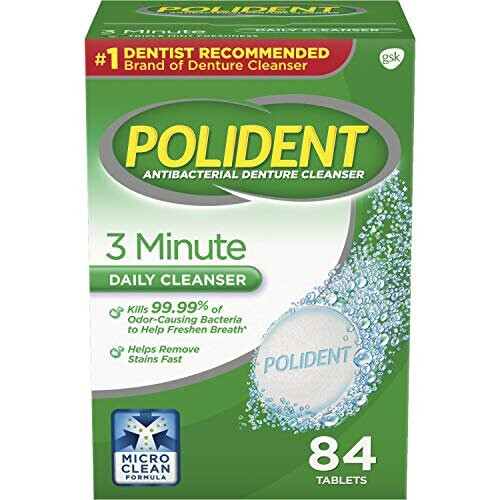 Polident Polident Denture Cleanser Antibacterial, Antibacterial 84 tabs