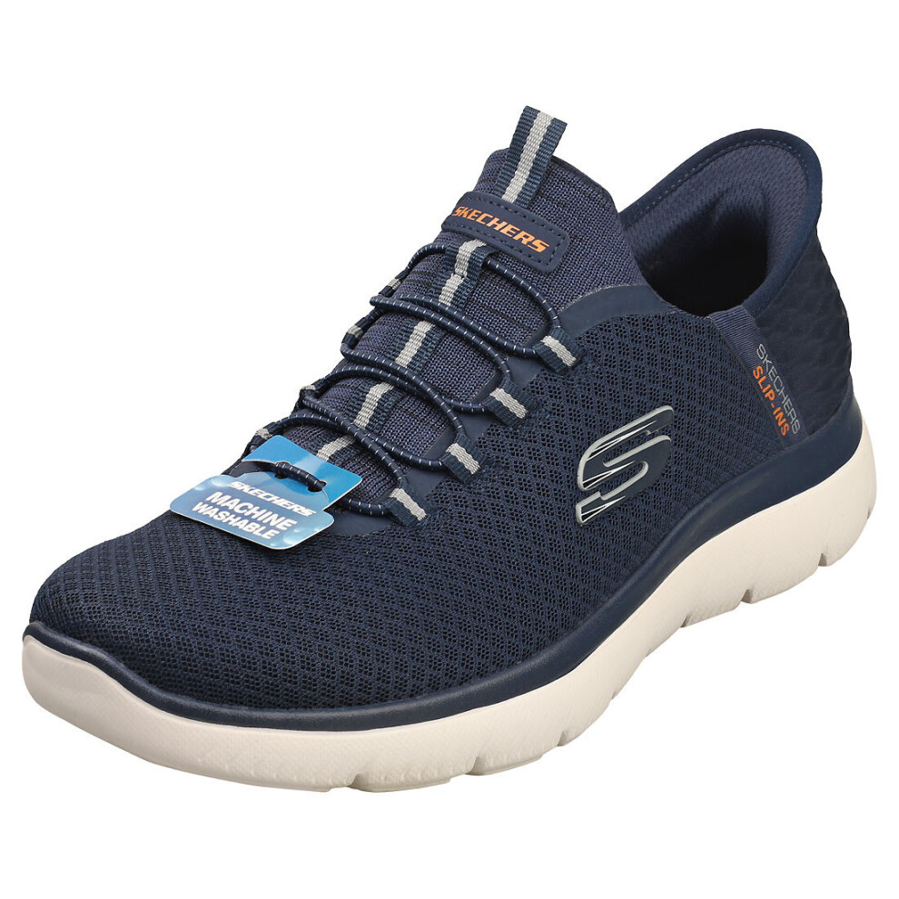 Skechers Slip-Ins Summits Vegan Mens Casual Trainers In Navy - 8 Uk