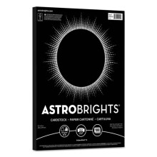 Astrobrights WAU2202401 Color Cardstock, Black