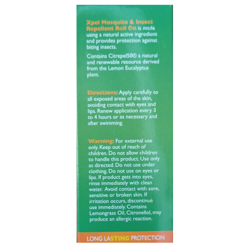 XPEL Mosquito & Insect Repellent Roll On Long Lasting Protection 75ml