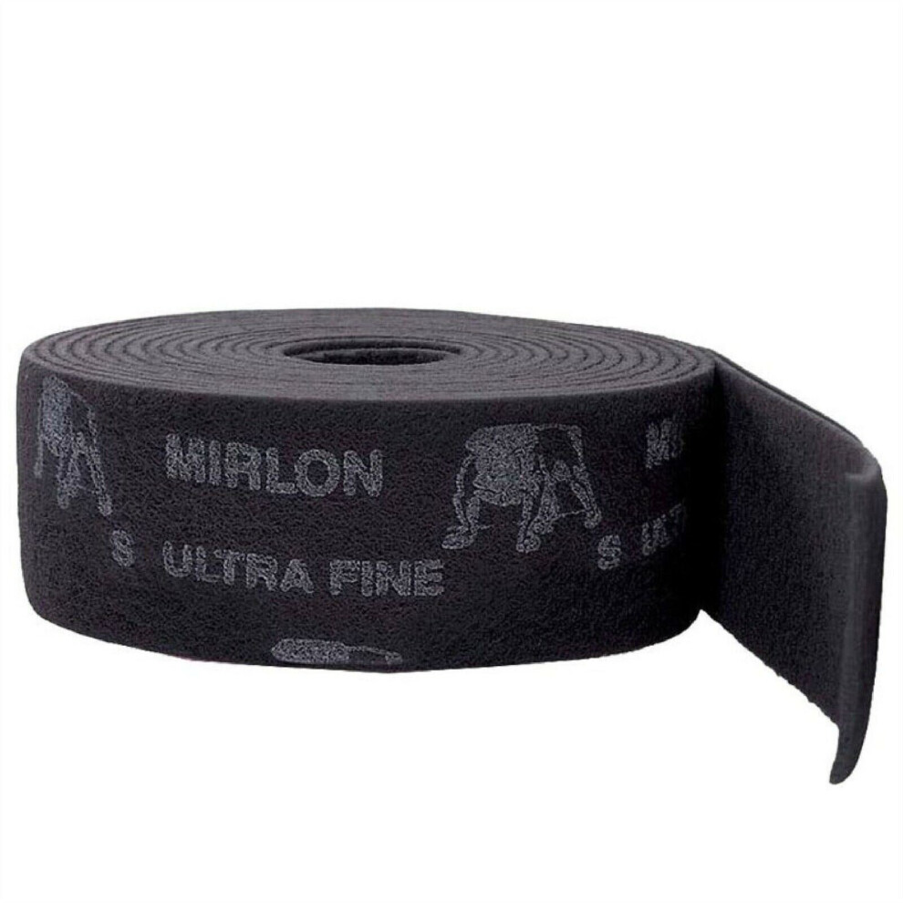 Mirka Mirlon Scotch Brite - Grey Ultra Fine - 115Mm Strips 10M Roll 6416868843620