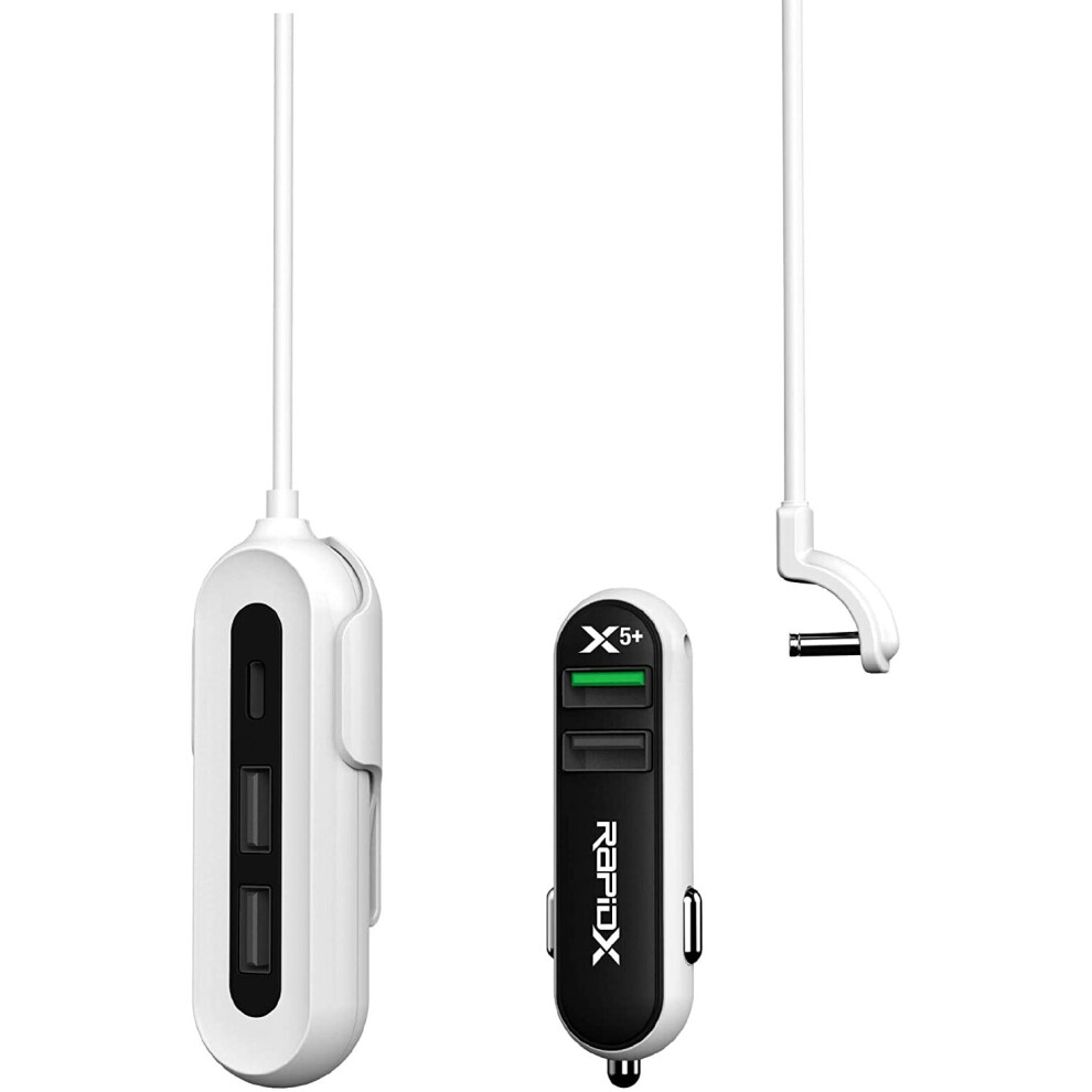 Photos - Other for Mobile RapidX X5 Car Charger with 5 USB Ports for iPhone and Android