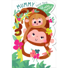 Mummy From Your Cheeky Monkey Shaped Happy Mother's Day Card Greeting Cards