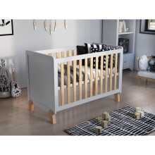 (White / Pine) Francis | Cot Bed 120x60cm