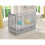 (Grey) Jacob | Cot Bed 120x60cm with drawer 2