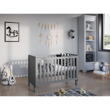 (Grey) Francis | Cot Bed 120x60cm