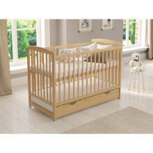 (Pine) Jacob | Cot Bed 120x60cm with drawer