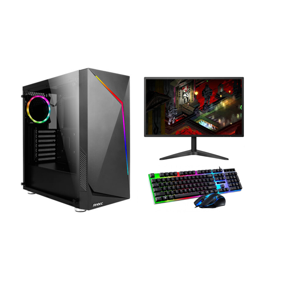 FCS Gaming PC Computer Bundle Intel Quad Core i5 16GB 1TB 2GB GT 730 Win10