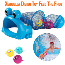 (Blue) Summer Diving Training Toys Feed The Frog Game The Bottom Feeder