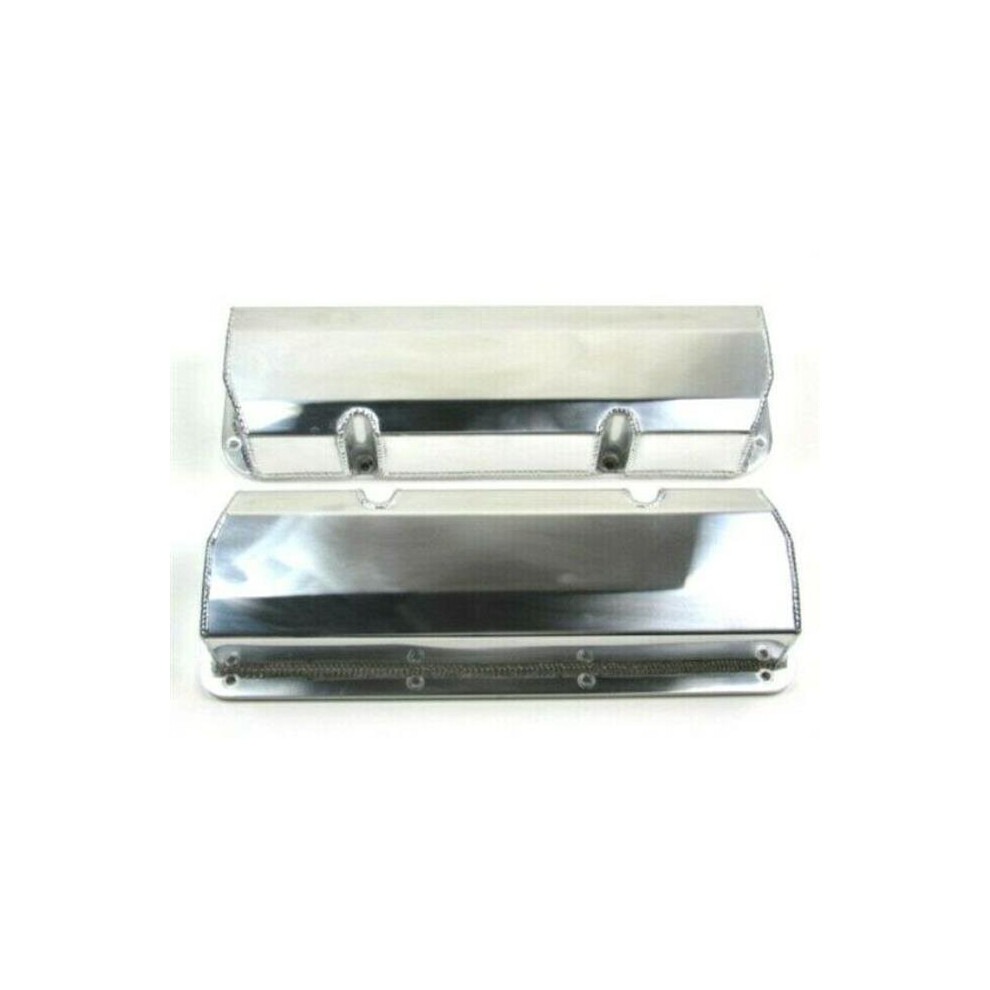 Bous Performance E41356p Ford 351C Fabricated Aluminum Valve Cover - Short Bolts With Hole, Polished 724086207732